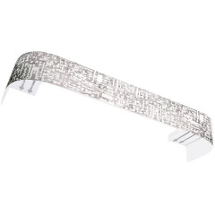 Карниз Ле-Гранд Бруно 2,4м (2ряд) серебро-патина с поворотами (3)