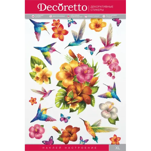 Наклейки декоративные Декоретто AI 5005 Колибри