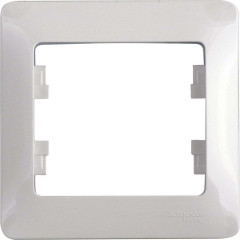 Рамка 1-пост GLOSSA белый GSL000101 (458688)