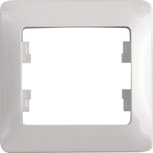 Рамка 1-пост GLOSSA белый GSL000101 (458688)