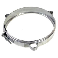 Дымоход хомут обжимной под растяжку 0,5мм Ф197-200 нержавеющая сталь (Феррум)