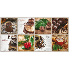 Панель ПВХ  Artdekart Мозаика 960*480*0,3 ГРАНЕНЫЙ КВАДРАТ АРАБИКА (10)