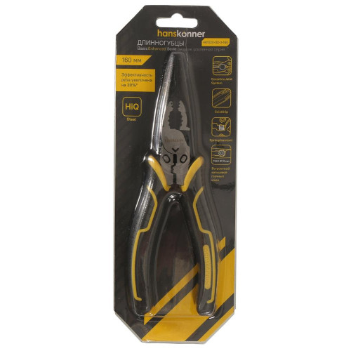 Длинногубцы Hanskonner 160 мм (HK1020-02-3-160)