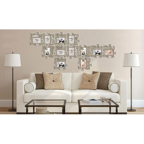 Фоторамка-пазл 043-P 25х25см 4шт дуб