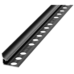 Профиль под плитку алюм. 10мм внутр. 2,7м Черный (Лука ПК-06 цвет 15)