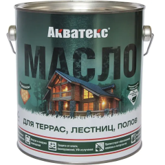 Масло Акватекс  для террас, лестниц, полов Тик 2,5л