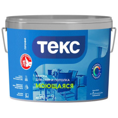 Краска в/д ТЕКС ПРОФИ для Стен и Потолков Моющаяся 9л