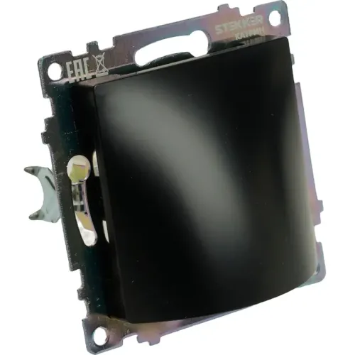 Розетка вывода кабеля Катрин черный GLS00-7116-05