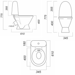 Унитаз-компакт SANITA 