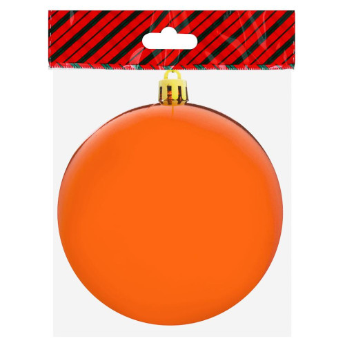 Шар новогодний СНОУ БУМ (372-496) 10см, пластик, 1шт, бронза