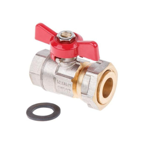 Кран шаровый с накидной гайкой ф 1/2