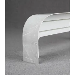 Карниз Ле-Гранд Монолит 7см 2,0м (2ряд) Светло-серый с поворотами (5)