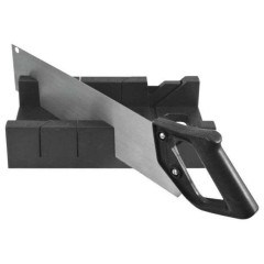 Стусло пластмассовое FIT с пилой черное 350 мм (41265)