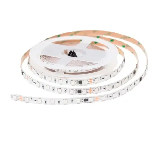 Светодиодная лента 24V APEYRON 14,4W/m 60Led/m IP20 RGB 5м бел б/п+Лента св/д адрес+пульт 10-93