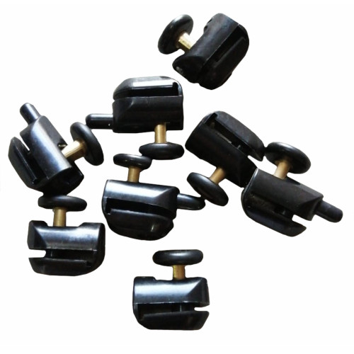 Комплект роликов для душевой кабины ДАНА чёрные 8шт