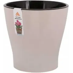 Горшок для цветов ЛЕЯ двойной бежевый 3,6л М7938 (231773)