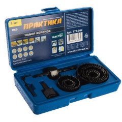 Набор коронок ПРАКТИКА по дереву 8 шт (773-262)