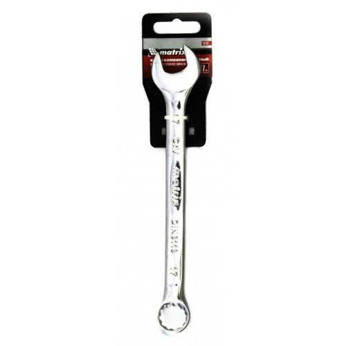 Ключ гаечный комб. MATRIX полированный хром 17мм, CrV (15161)