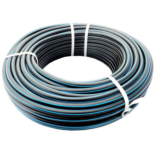 Труба ПНД d32*2.0мм питьевая с синей полосой ПЭ100 SDR 17 (10 атм)