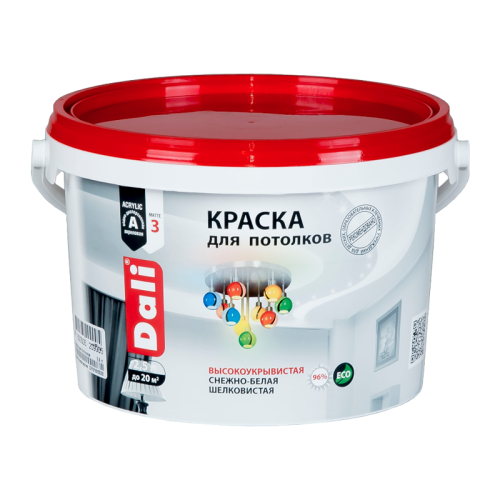 Краска в/д DALI для Потолков Снежно-Белая 2,5л