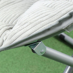 Кресло складное Green Days Гриб, вельвет светло-серое круглое до 100кг 80х84х40см YTMC003D-lght.grey (399138)