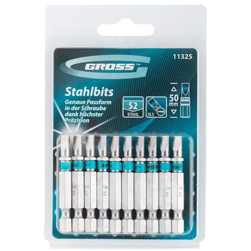 Бита SL5х50мм GROSS сталь S2 (11325)