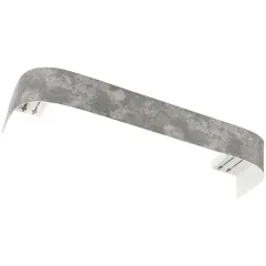 Карниз Ле-Гранд Венециано 3,6м (2ряд) серый шелк с поворотами (3)