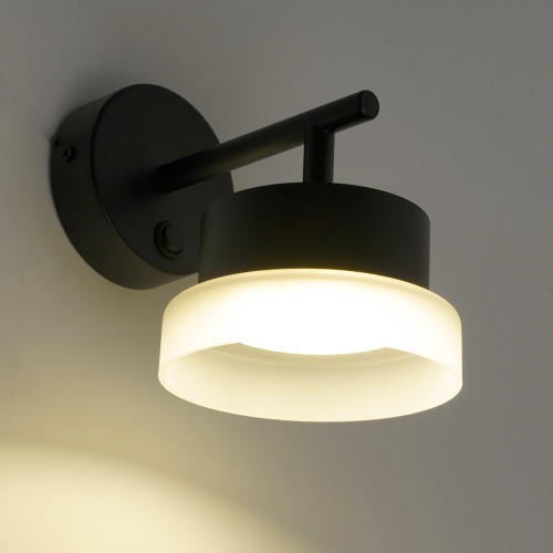 Светильник настенный FERON HL4600 OPAL GX53 черный(51685)