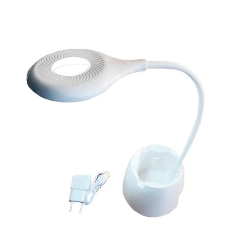 Лампа настольная Люмис S530 LED с MP3 АКБ диммер, белый