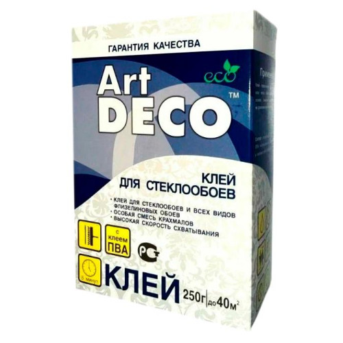 Клей обойный ART DEКO для стеклообоев 250гр (20) (*4)
