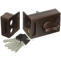 Замок накладной КЭМЗ медь (20085)