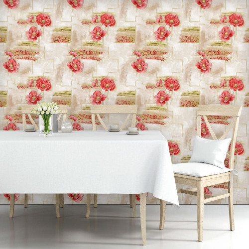 Обои Саратовские Маки 816-02 моющиеся С3В 0,53*10 (15)