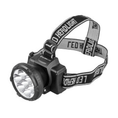 Фонарь налобный Ultraflash LED 5362 аккум 220В, черный, 7 LED, 2 реж