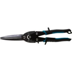 Ножницы по металлу GROSS Piranha прямые, двухкомпонентные рукоятки 270 мм (78329)