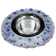 Свет. точ. FT980 SMD/MR16 4000К хром/зеркальный/прозрачный/синий(*1)