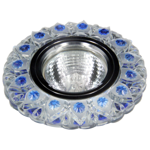 Свет. точ. FT980 SMD/MR16 4000К хром/зеркальный/прозрачный/синий(*1)