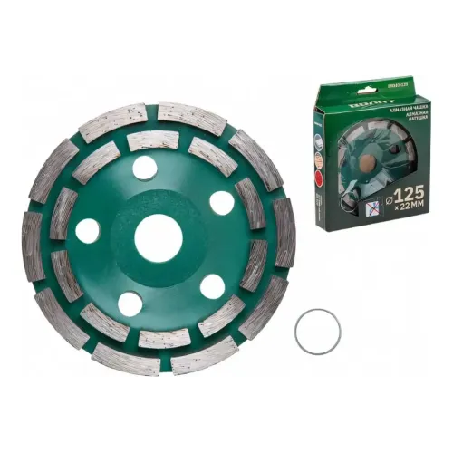 Чашка алмазная ВОЛАТ 125мм друряд. (89040-125)