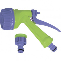 Шланг поливочный PALISAD спиральный 7,5 м + адаптер и пистолет (67412)