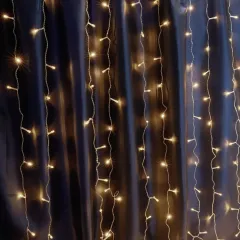 Гирлянда-занавес FERON 204LED 2700К 2*1,5м строб эффект (677885)