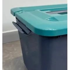 Ящик хозяйственный 18 л Plast team Bergen Fjord с крышкой, вулканический базальт (PT655511026)