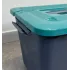 Ящик хозяйственный 18 л Plast team Bergen Fjord с крышкой, вулканический базальт (PT655511026)