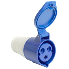 Розетка STEKKER 2P+PE 32A IP44 ST-223 RST32-223-44 49439