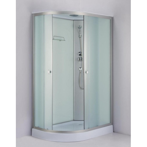 Душевая кабина ДАНА 120х80х215см низ. поддон, белое заднее стекло, правая 719 W R (3кор.)