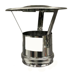 Дымоход зонт-Д 0,5мм Ф115 нержавеющая сталь (Феррум)