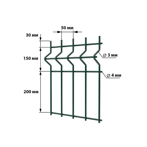 Панельное ограждение Эко 1.68х2,5 толщина 3мм (6005)
