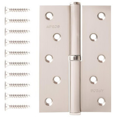 Петля врезная APECS 120*80-В-Steel-NIS-L никель (8429)