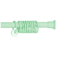 Карниз для ванной SMS зеленый, 1,1-2,0м, пластик 01622 (45656)