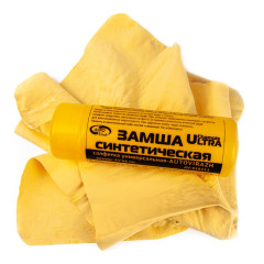 Салфетка автомобильная Autovirazh замша искусственная, 66 х 43 см, в тубусе (315953)