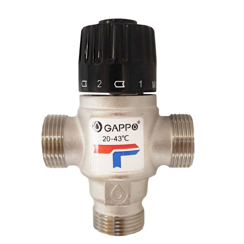 Клапан трехходовой GAPPO термосмесительный ф 3/4