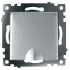 Розетка 2P+Е Катрин серебро крышка,с защитной шторкой GLS16-7112-03